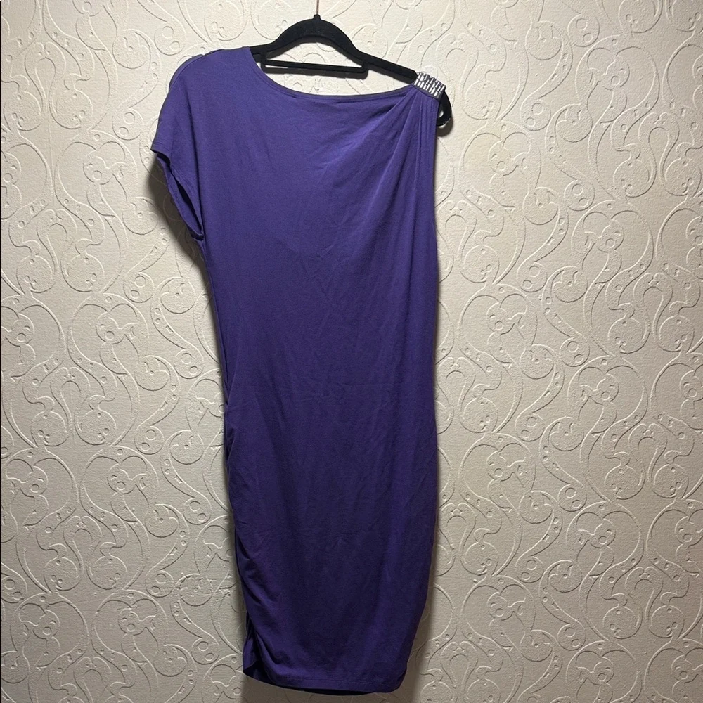 Cynthia Steffe One Shoulder Purple Dress - Picture 3 of 4